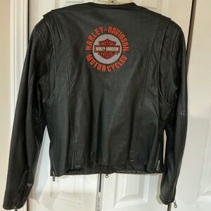 Harley Davidson black leather jacket
